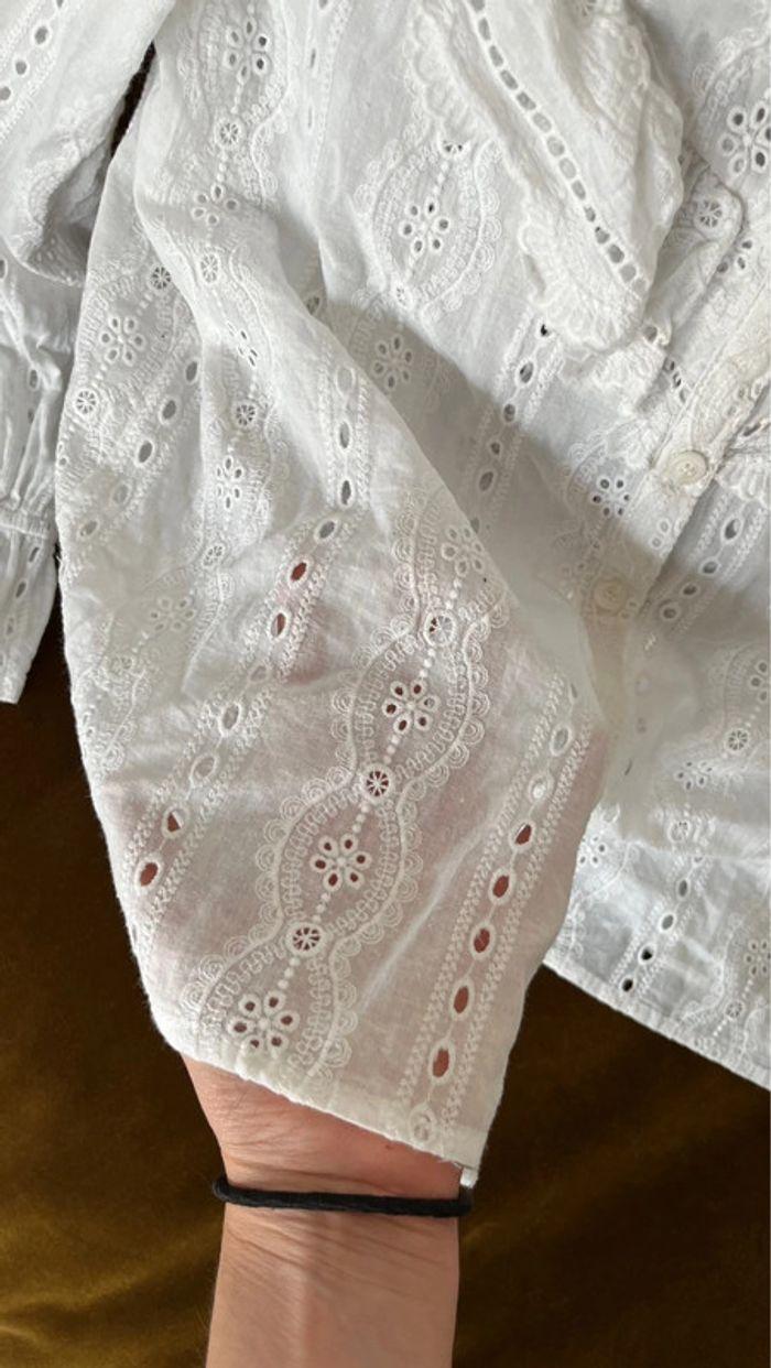 Blouse blanche broderie - photo numéro 5