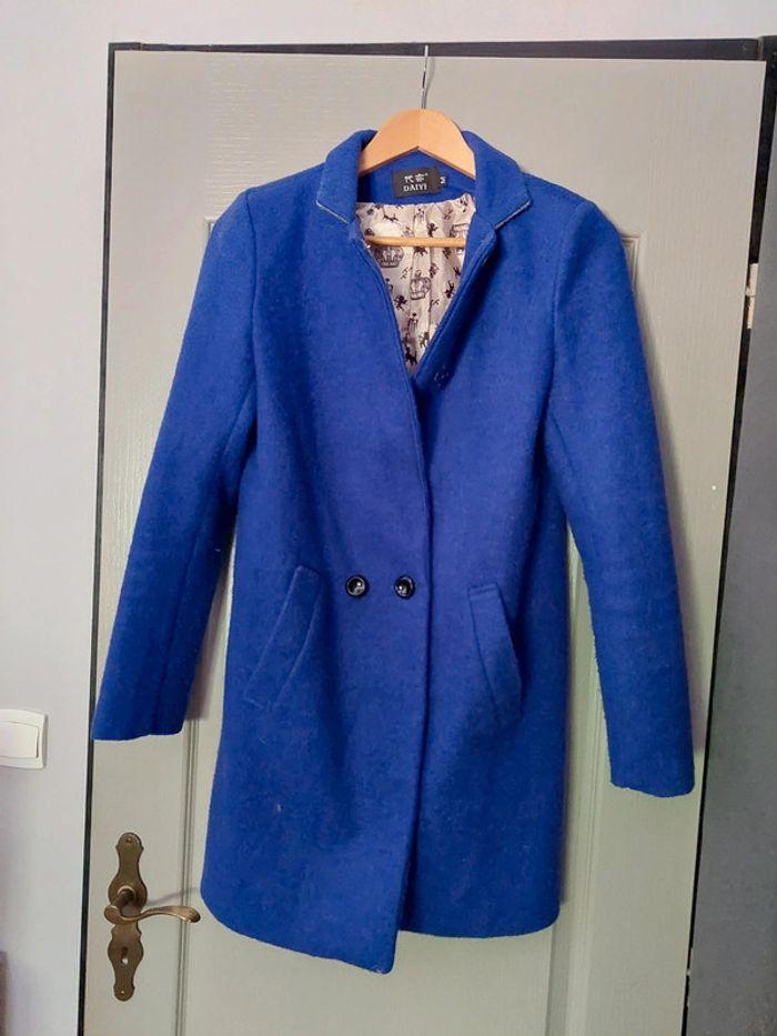 Manteau Duffle-coat taille S - Bleu roi - Très bon état - photo numéro 2