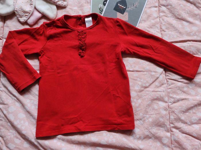 T-shirt manches longues bébé fille Zara 12-18 mois - photo numéro 2