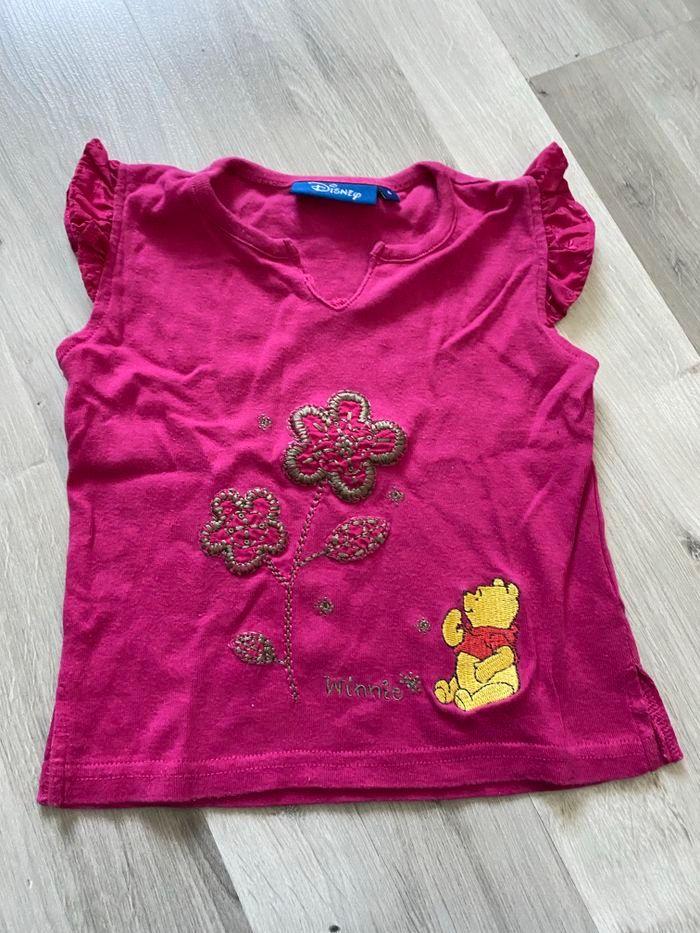 Tee-shirts rose Winnie l’ourson Disney 4 ans - photo numéro 8