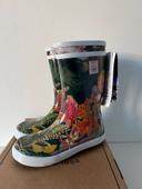 27 bottes pluie aigle fleurs vertes