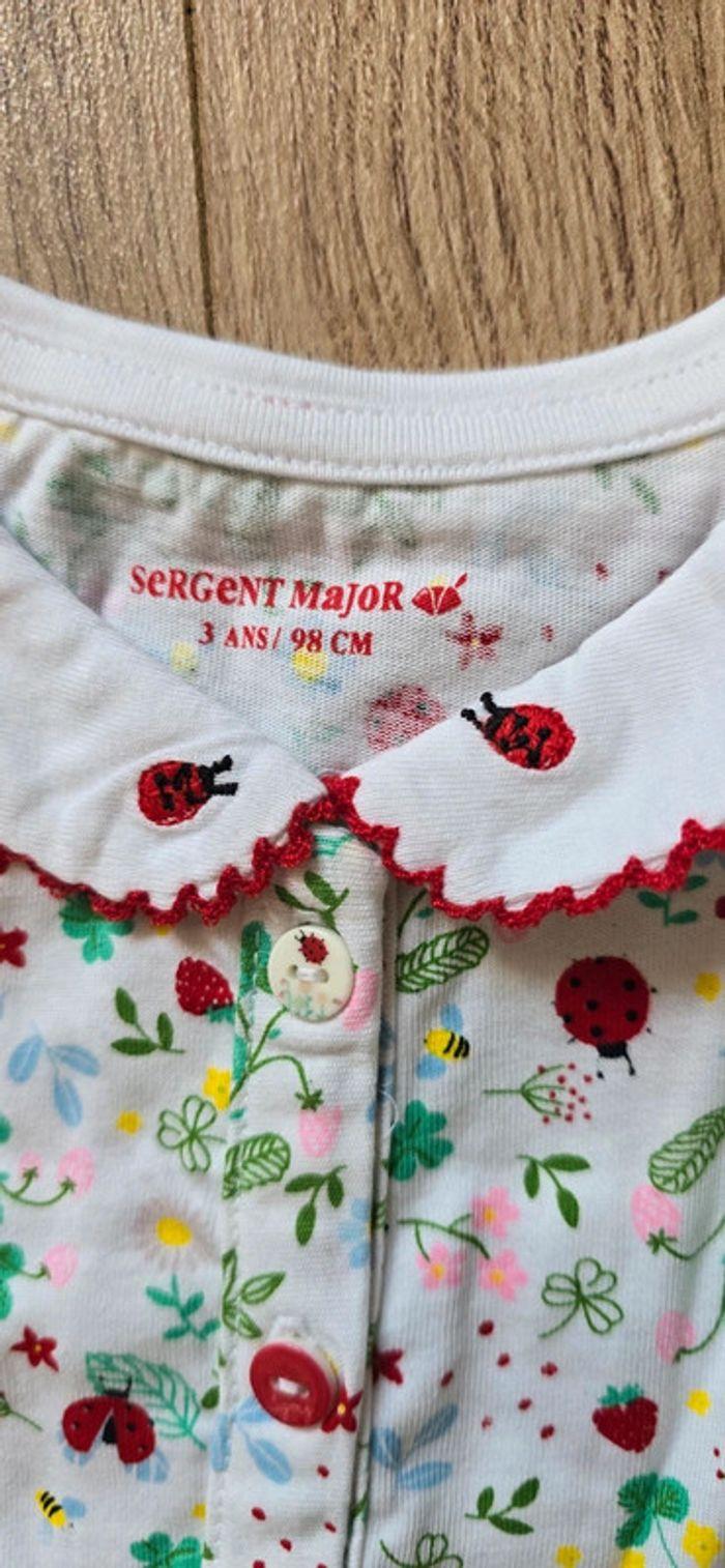 Tee-shirt Sergent Major 3 ans coccinelle 🐞 - photo numéro 3