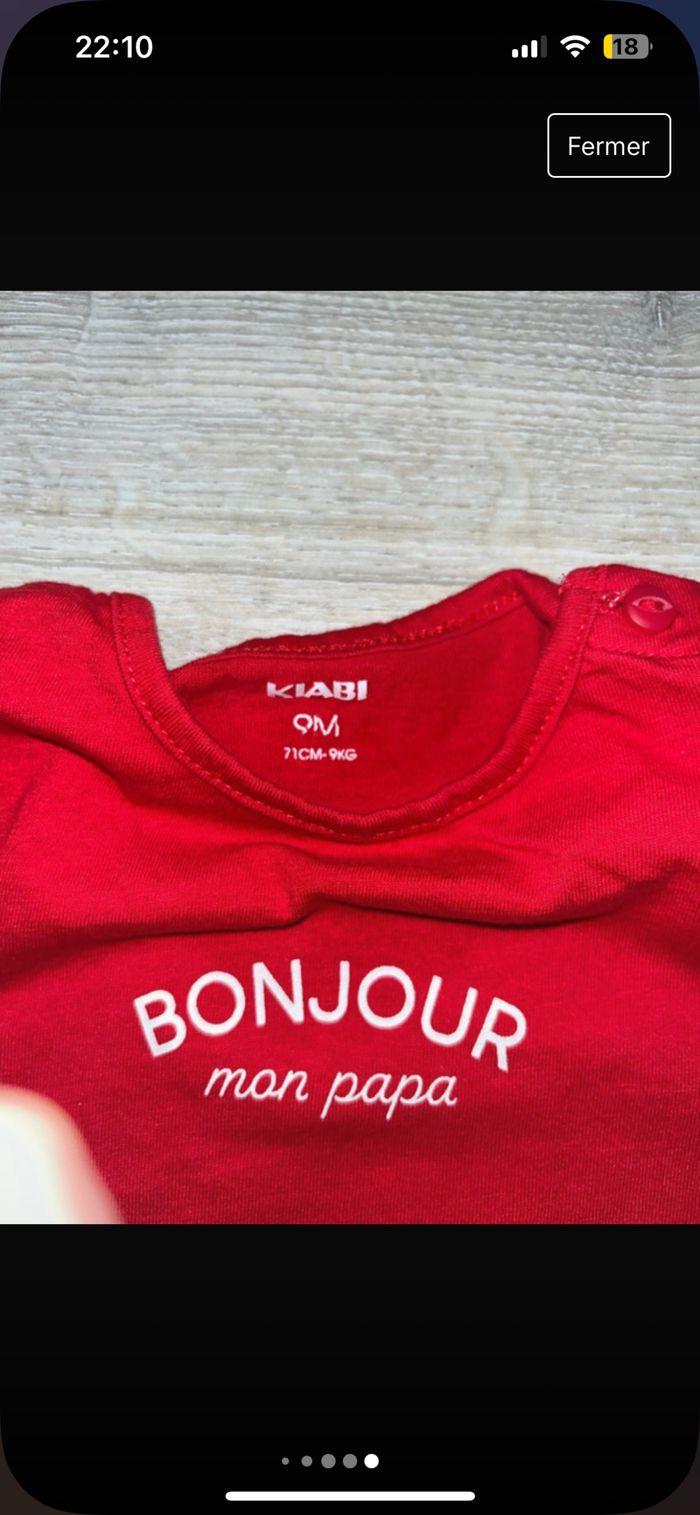 2 t-shirt manches longues 9 mois - photo numéro 5