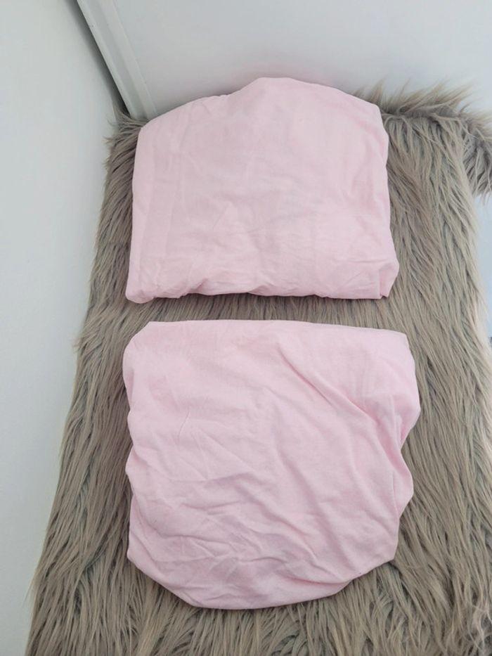 Lot de 2 draps housses 60x120cm - photo numéro 1