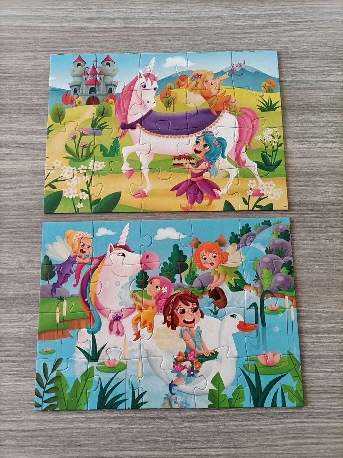 Lot de 2 puzzles licornes 20 pièces educa - photo numéro 2