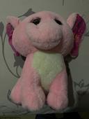 Peluche éléphant rose  Picwictoys