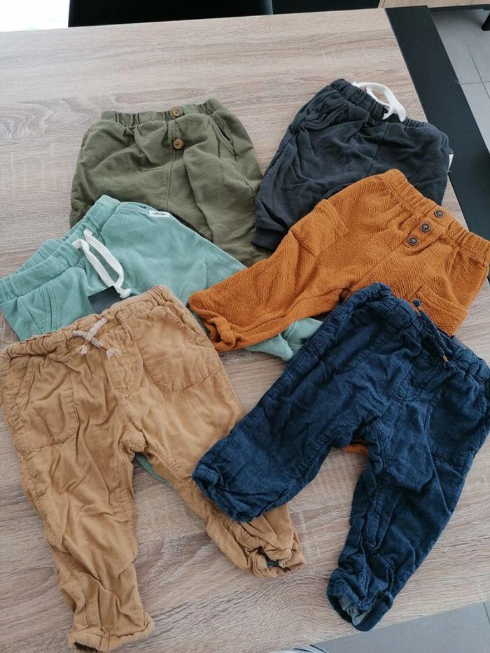 lot  de 6 pantalon léger en 9 mois