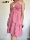 Robe gaze de coton rose taille unique (34/36/38/40/42)💖