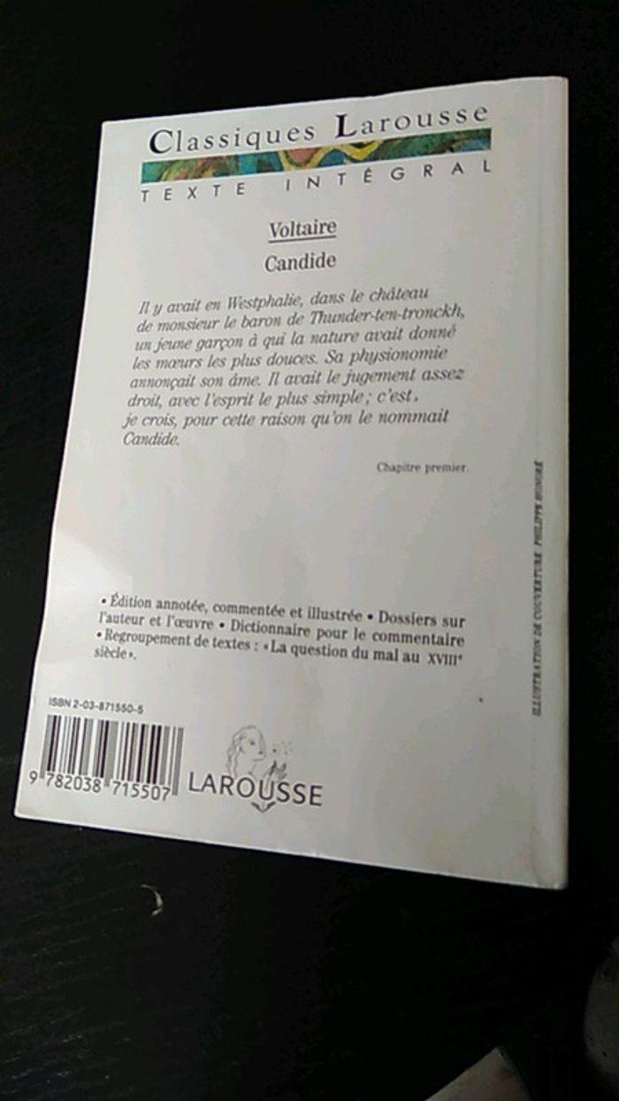 Livre Candide de Voltaire - photo numéro 2