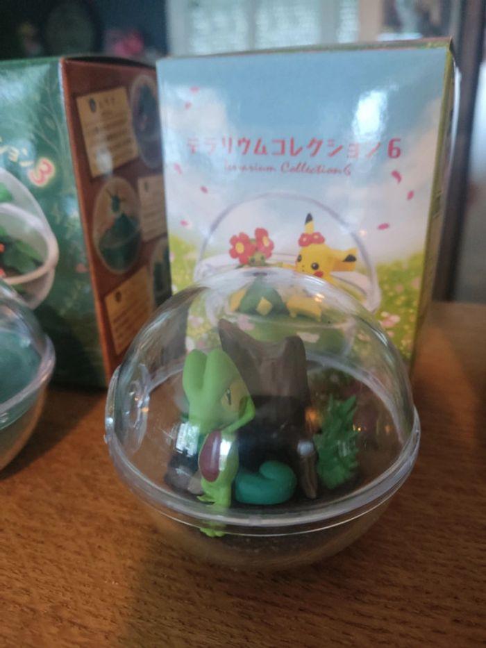 Figurine pokémon pokeball terrarium arcko