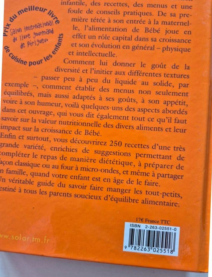 L'alimentation des tout petits 250 recettes de 3 mois à 3 ans - photo numéro 4