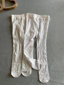 Lot 2 collants été blanc/creme Orchestra 17/18