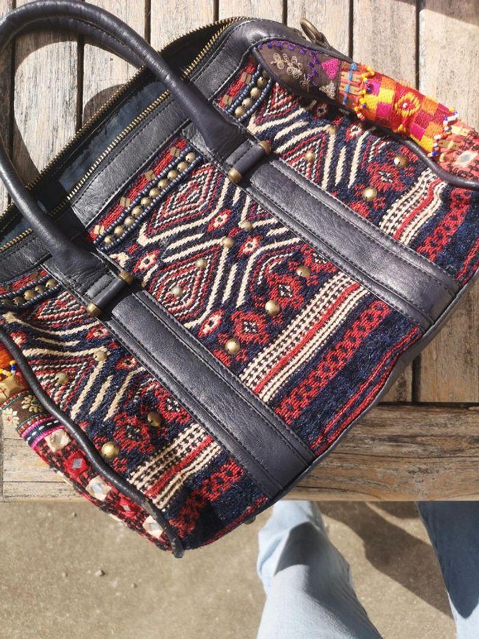 Sac Desigual multicolore et bleu marine - photo numéro 7