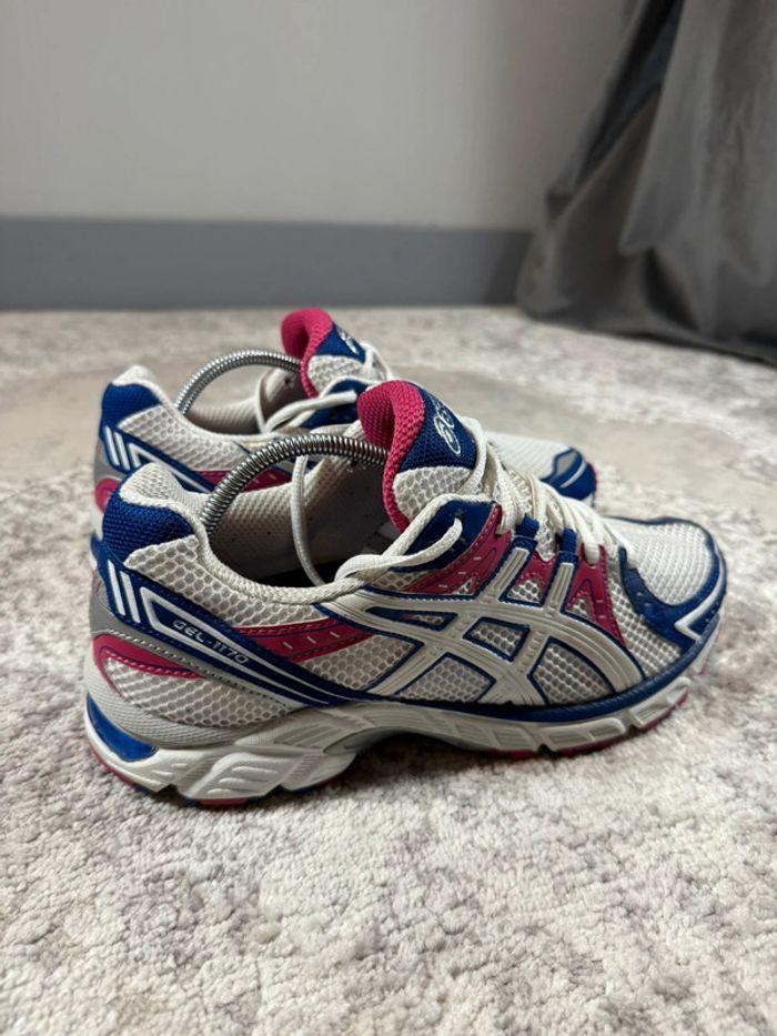 Asics Gel 1170 Pink & White & Blue - photo numéro 3