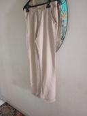 Pantalon ado lin beige neuf t 13;14