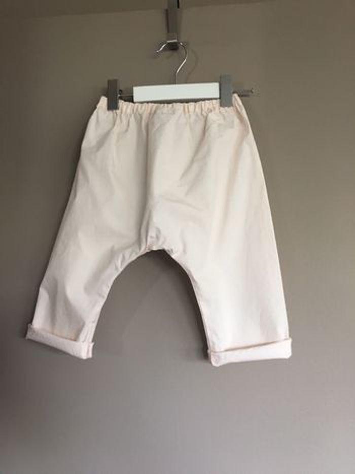 Bonpoint pantalon sarouel 18 mois beige rosé - photo numéro 5