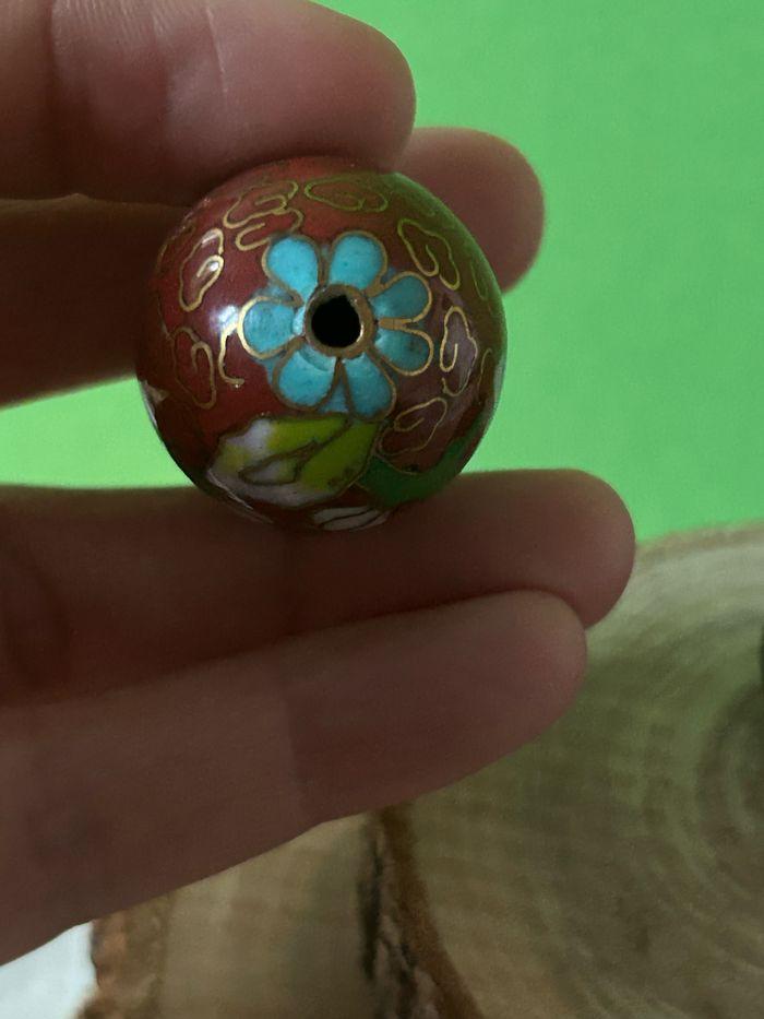 Œuf chinois, cloisonné, vintage - photo numéro 3