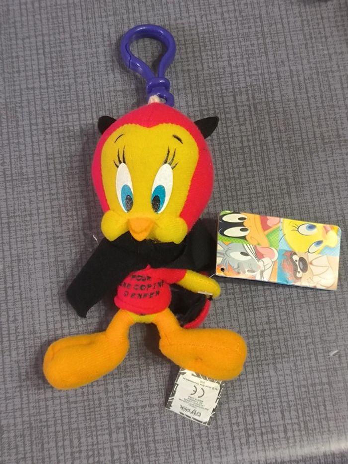 Looney tunes Peluche titi diable porte clé - photo numéro 1