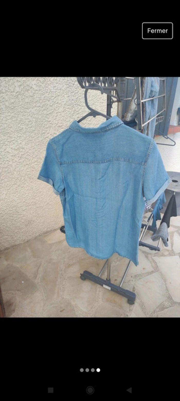 Chemise effet jean garçon 12 ans - photo numéro 2