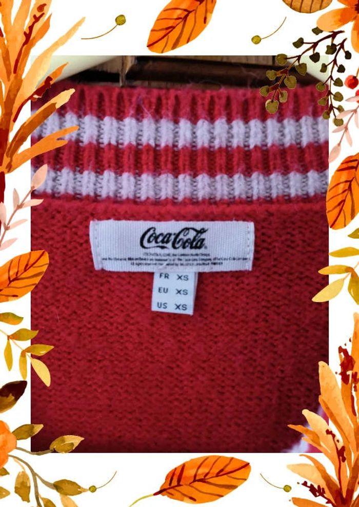 Pull en maille rouge Coca Cola 34 - photo numéro 3