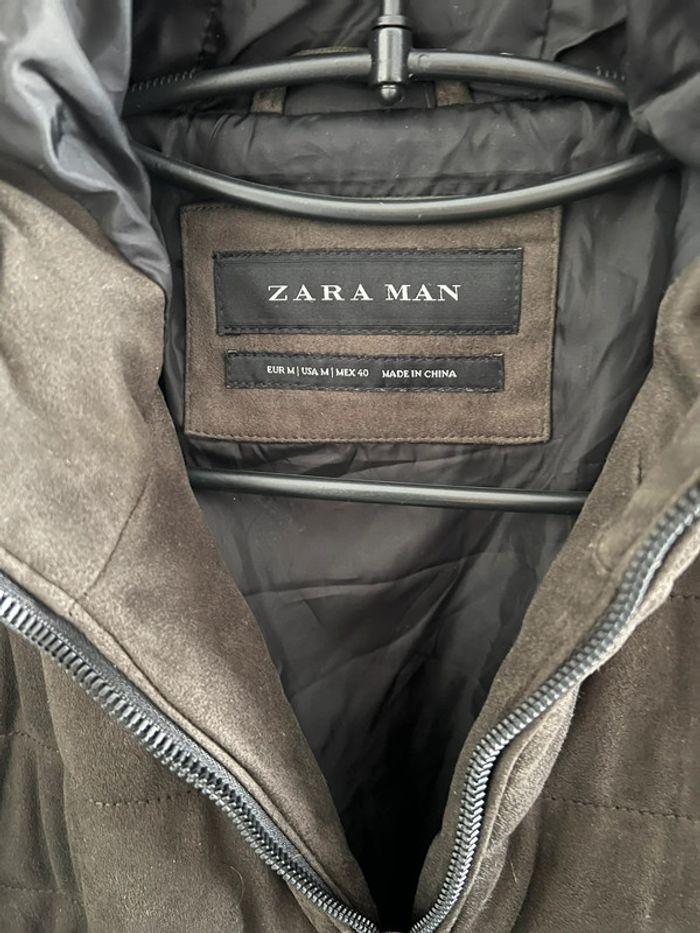 Veste doudoune daim Zara man taille M - photo numéro 5