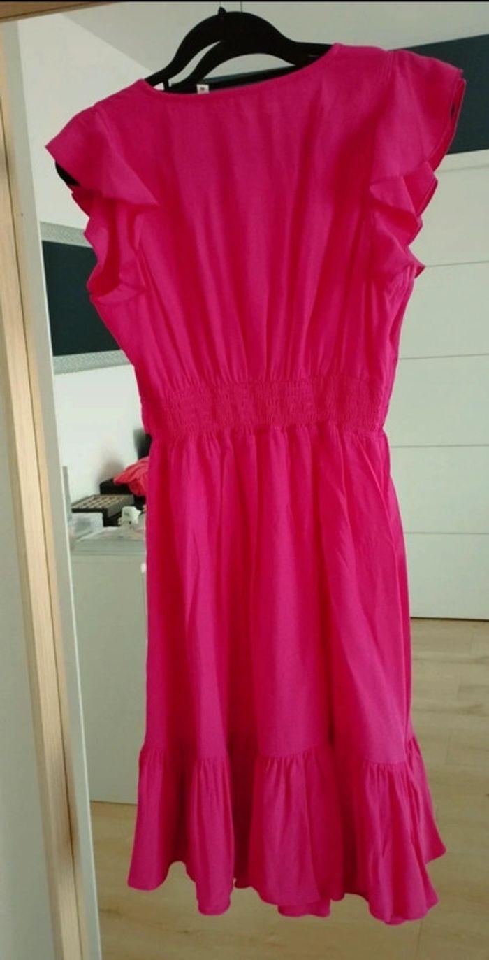 Robe manches courtes rose fuschia taille 42 Naf Naf - photo numéro 2