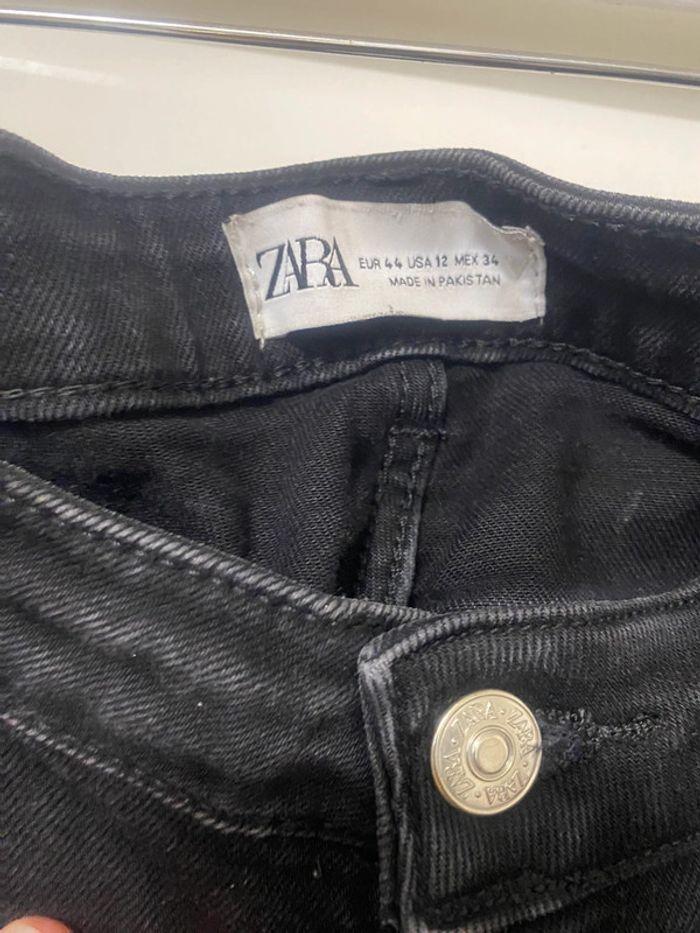 Pantalon jean à taille haute Zara. Taille 42/44. - photo numéro 3