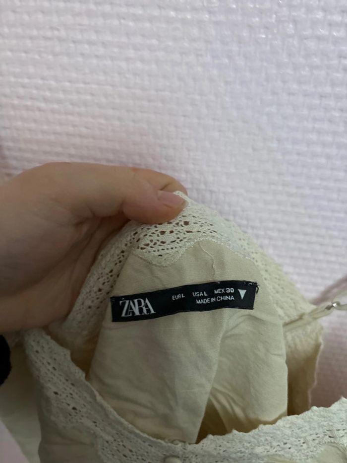 Débardeur beige Zara taille L - photo numéro 3