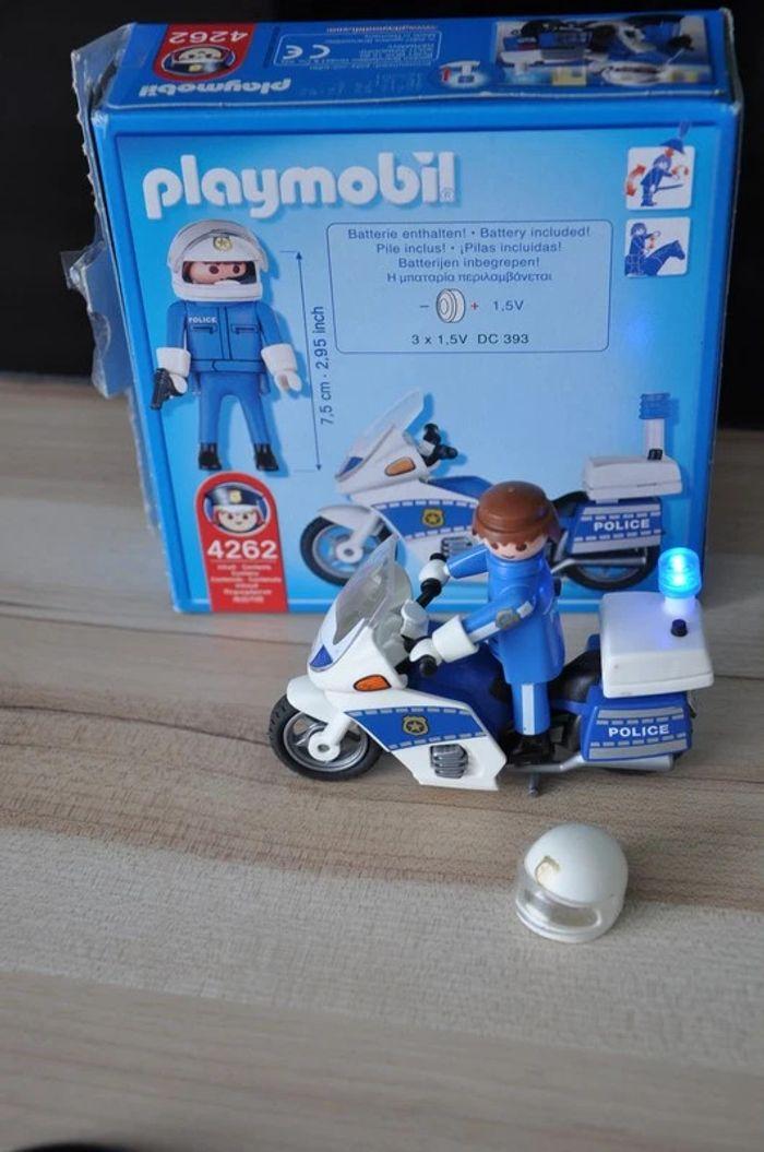 Boote set playmobil motard police 4262 - photo numéro 4