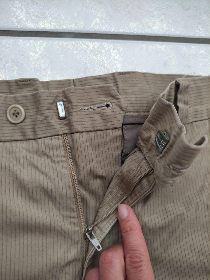 Pantalon chino beige rayures Springfield taille 40 - photo numéro 3