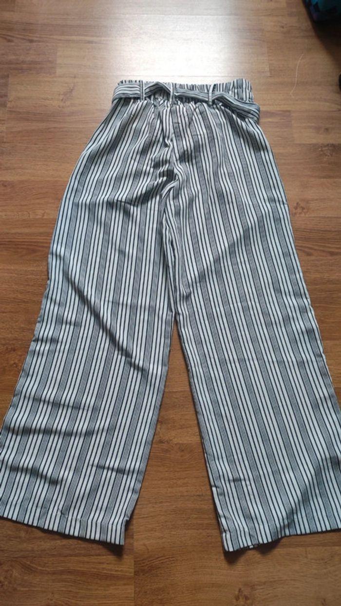 Pantalon palazzo à rayures neuf - photo numéro 6