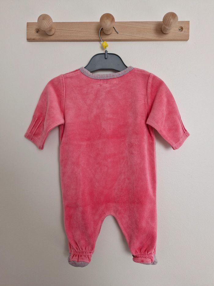 Pyjama bébé fille Rose avec détails gris 3 mois 60 cm Sucre d'Orge - photo numéro 6