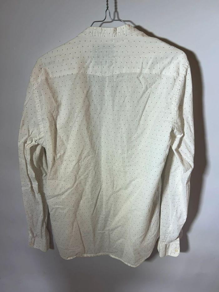 Chemise blanche à pois homme - photo numéro 3