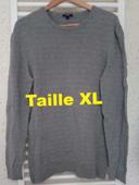 Pull  gris Kiabi Taille  XL