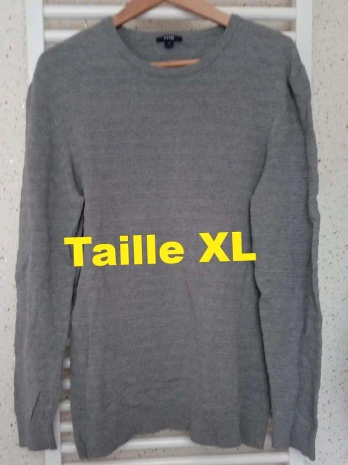 Pull  gris Kiabi Taille  XL - photo numéro 1