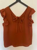 blouse marron