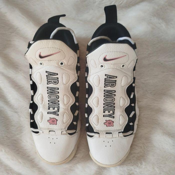 Nike Air More Money Blanc Noir Corail Craie - photo numéro 2