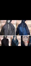 Lot de 4 blousons/ vestes garçon  8 ans  DPAM,  QUECHUA..23€