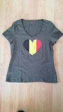 Tee-shirt drapeau belge