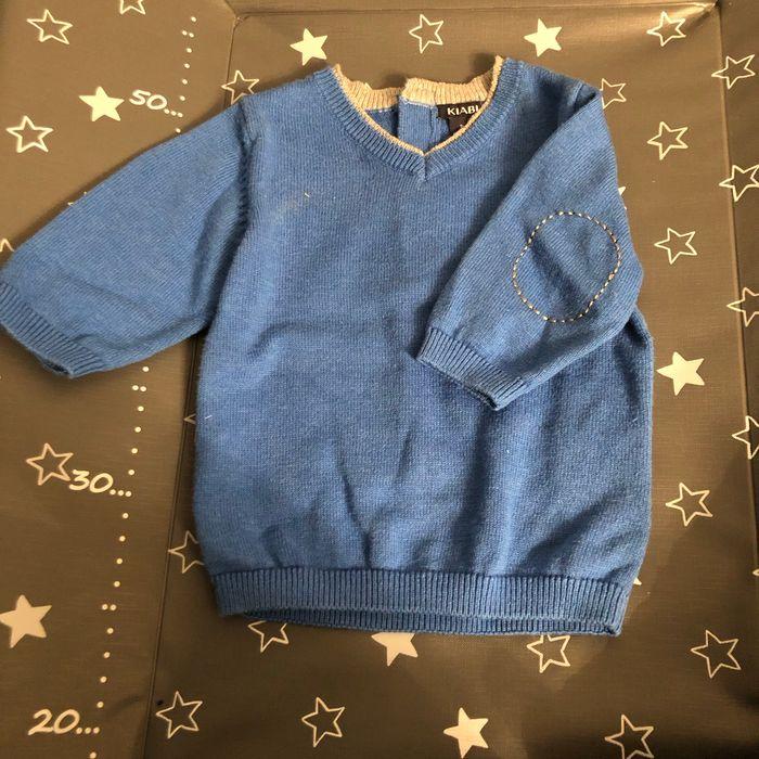 Pull bleu très bon état kiabi 1 mois