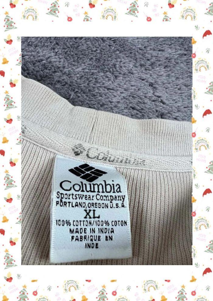 👕 Sweat Vintage Columbia Beige Taille XL 👕 - photo numéro 7