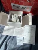 Omega x Swatch mission to the moon moon phase snoopy Blanche white