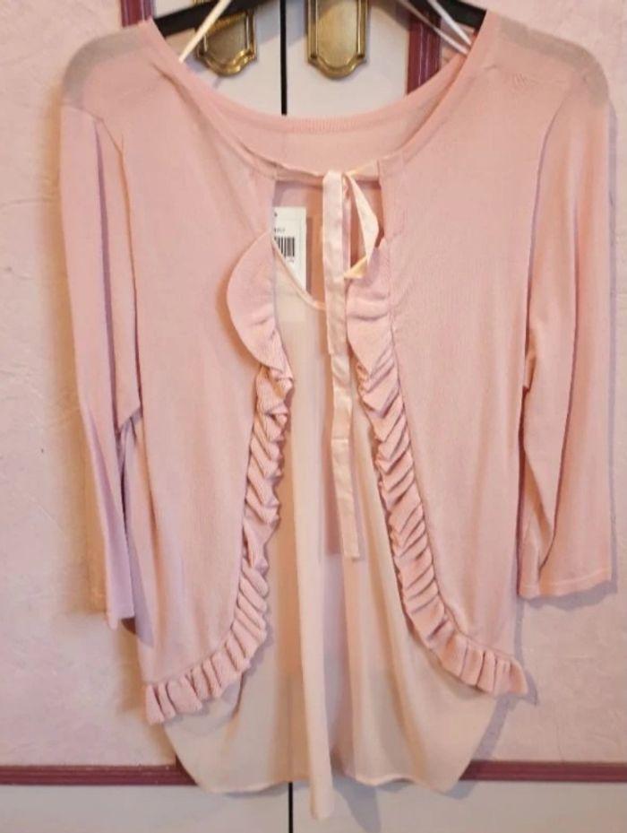 Pull tunique rose T.38/40 neuf 🏷 - photo numéro 6