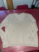 Pull fin beige col en V taille 3xl kiabi 46