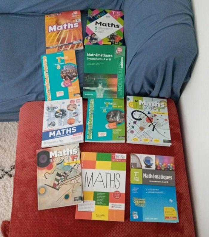 Lot de 10 manuels de mathématiques en lycée pro - photo numéro 1