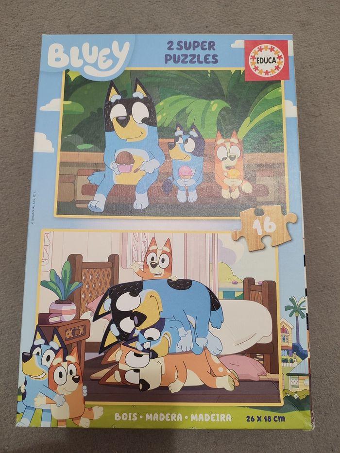 Puzzle Bluey en bois - photo numéro 1