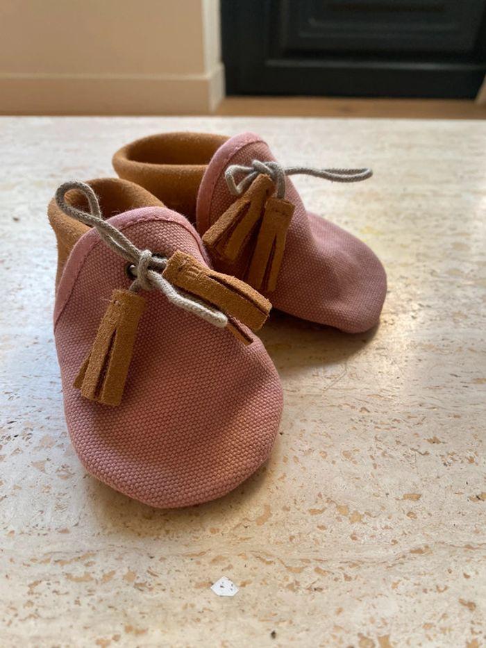 Chaussons bébé cuir - photo numéro 2