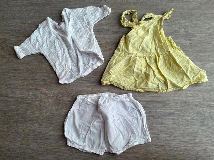 Tenue d’été 3 pièces bebe fille 6 mois - photo numéro 1