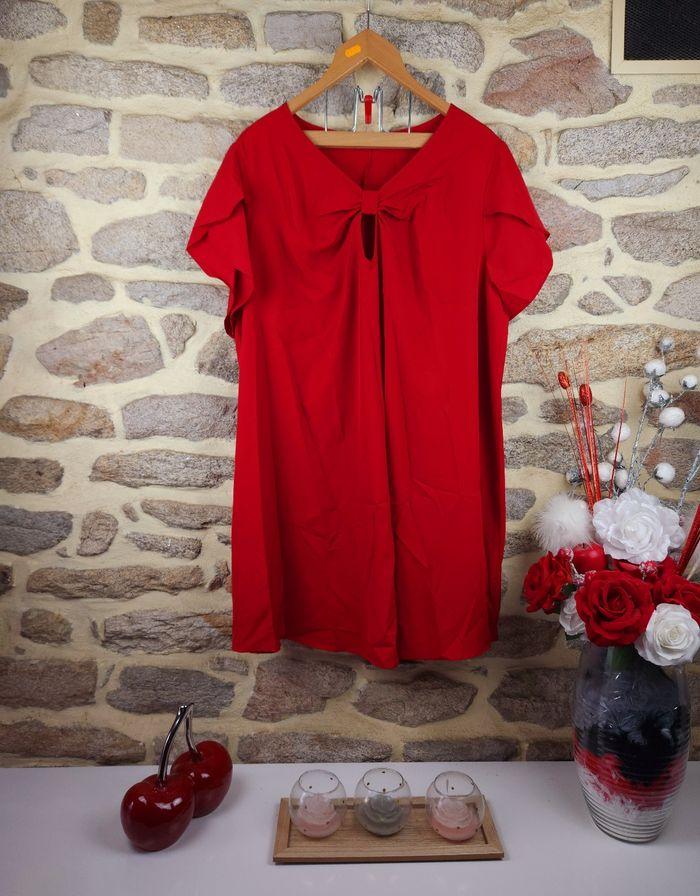 Robe nœud torsadé rouge Femme taille 54 marque Asos 🍬 - photo numéro 1