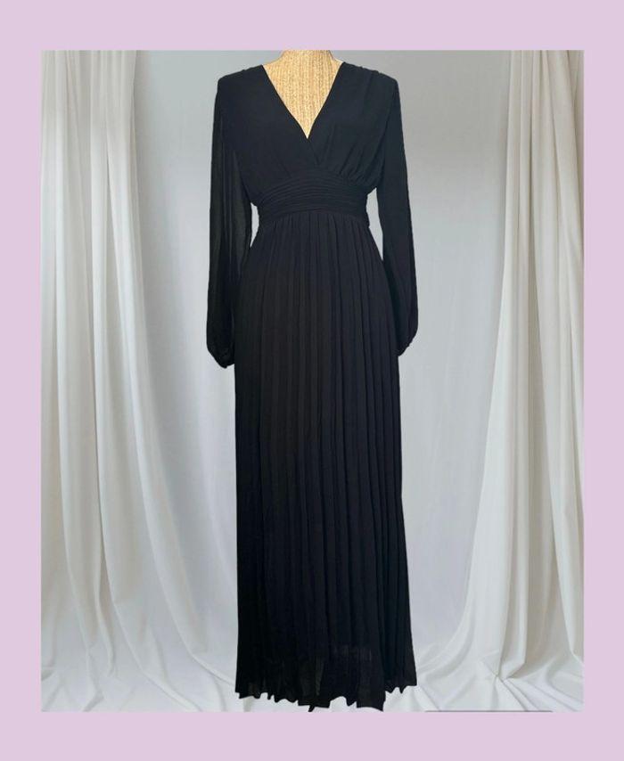 Robe longue plissée TU 36/40 noir